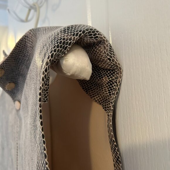 ZARA Faux Leather Snakeskin Vest – Size S - Picture 4 of 4